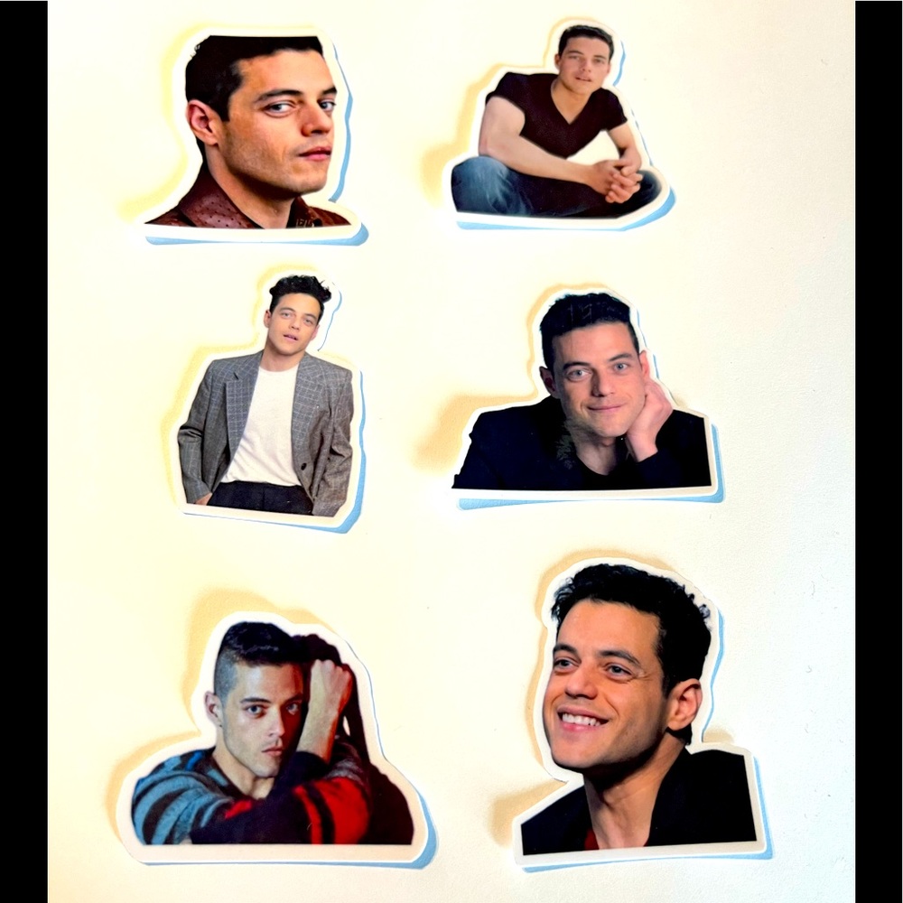 Lot of 6 Rami Malek / Elliot Alderson Mr. Robot Stickers